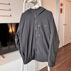 Topo Designs Black Hooded Puffer Jacket Size XL